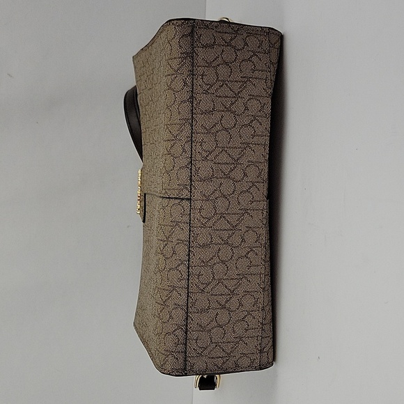 Calvin Klein XBody Bag Tan & Brown Signature Print - Picture 9 of 16